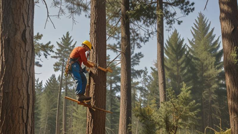 Comment s’est déroulé l'abattage d'un pin avec une grue près de Parentis-en-Born 