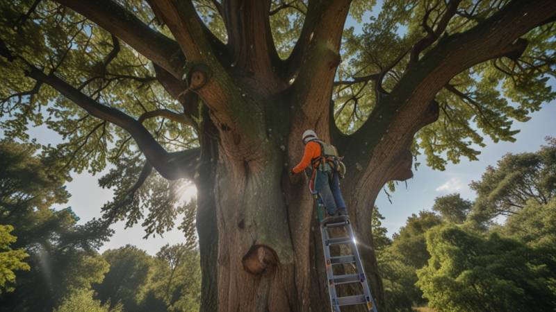 Mesurer la taille et diagnostiquer un arbre de type chêne près de La Teste-de-Buch dans le but d’entretenir sa beauté et sa santé